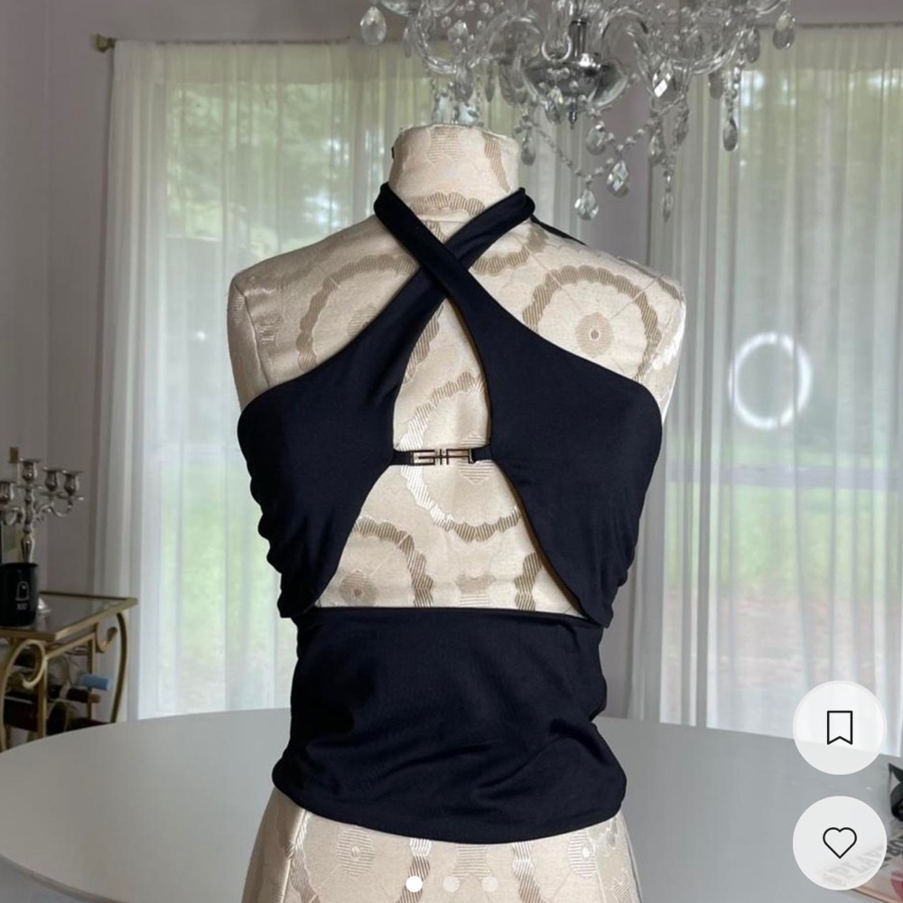 Black halter IAMGIA top